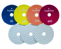 Алмазные гибкие шлифовальные круги TRADECITY Pads 7-STEP D125 комплект