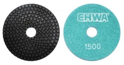 Алмазные гибкие шлифовальные круги EHWA Стандарт Pads 7-STEP D125 №1500
