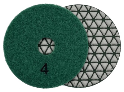 Алмазные гибкие шлифовальные круги JANE Pads 5-STEP №4 D100