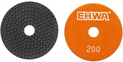 Алмазные гибкие шлифовальные круги EHWA Стандарт Pads 7-STEP D125 №200